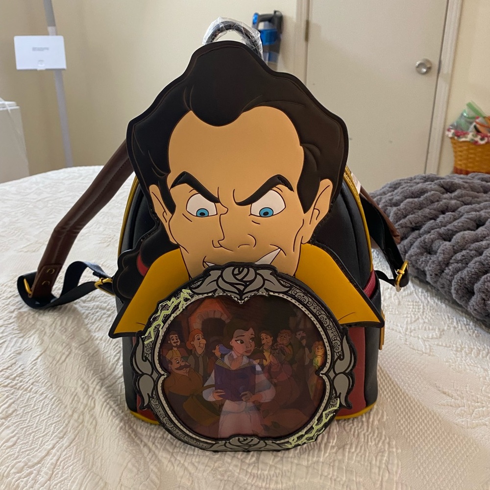 New with Tags Beauty and the Beast Disney Loungefly Character Backpack